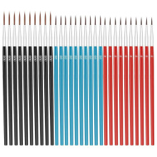 30 Pieces Fine Paint Brushes 3 Size Tiny Detail Paint Brush Small Liner Tip Paint Brushes #0 #00 #000 Drawing Supplies