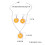 Boho Lemon Dangle Earrings Orange Fruit Women 3