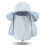 (Light Grey) UV Sun Hat Quick Dry Mask Bucket Hat 1
