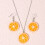 Boho Lemon Dangle Earrings Orange Fruit Women 4
