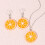 Boho Lemon Dangle Earrings Orange Fruit Women 5