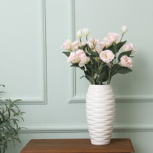 Fleurs artificielles Eustoma WZXPWT, bouquet d'Eustoma artificiel réaliste pour la décoration intérieure et les accessoires de photographie de