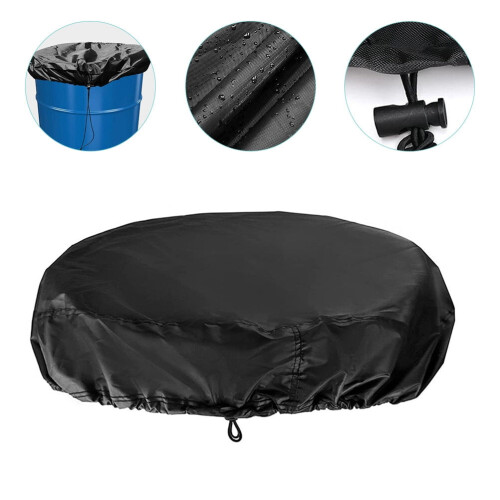 HOMEMAXS 鼓盖 氧化布 防雨 黑色 55加仑