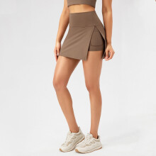 Damen Yoga Sport Shorts Rock Schnelltrocknend Laufen Tennis High Waist Skort Hose
