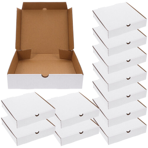 White Cardboard Pizza Boxes 7 Inch 30 Pack