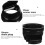 Floor Drain Odor Stopper Backflow Preventer Abs 2Pcs Black 6