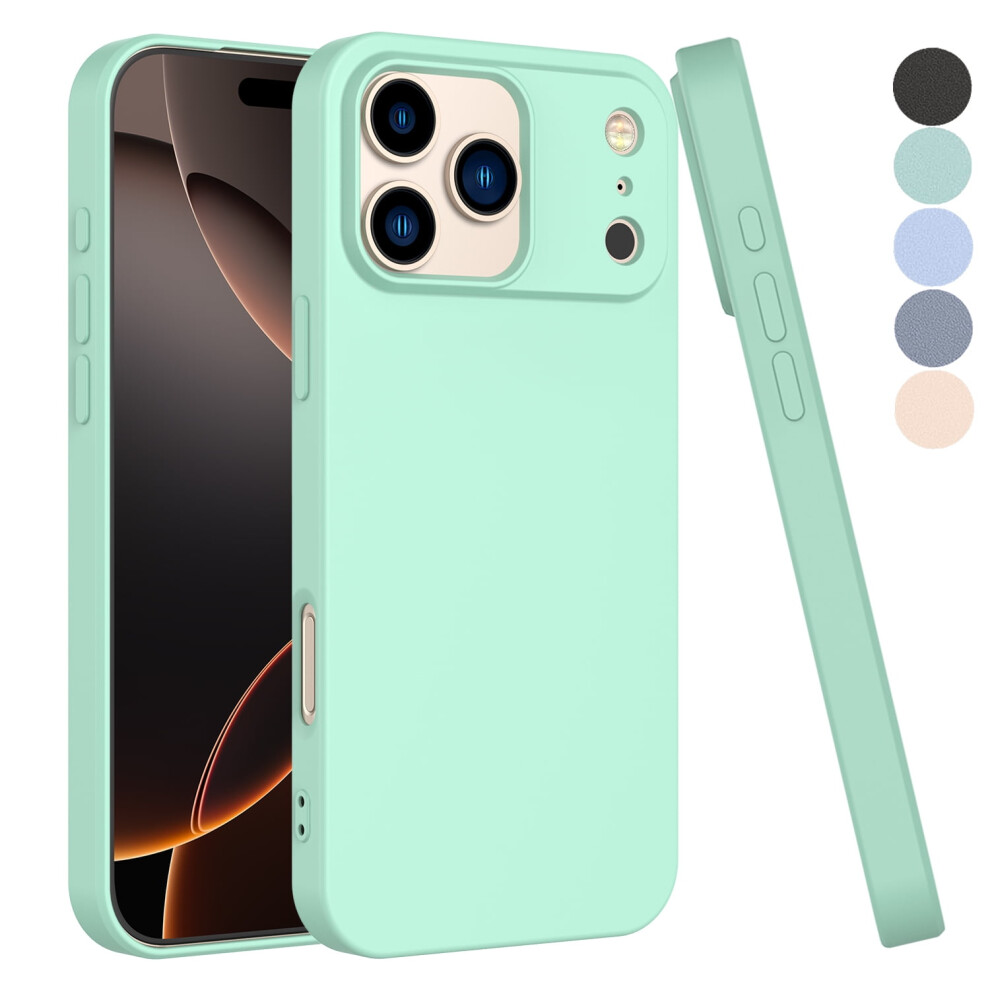 Liquid Silicone Iphone 17 Pro Max Case Â Shockproof, Ultra Slim, Microfiber Lining, Mint (Compatible With Iphone 17 Pro Max) 9170372299041