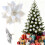White Poinsettia Artificial Flowers 2025 3