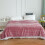 Raschel Blanket Double-Layer Striped Plush Warm Cozy 1