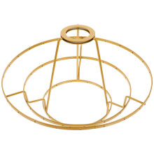 Cadre d'abat-jour en anneau métallique Topbathy (2 pièces) - Support de lampe en fil métallique robuste pour une décoration suspendue unique