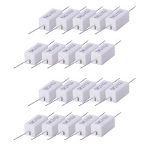 20X mit Draht Umwickelten Keramik Zement-Widerstaende 100 Ohm 5W Watt 5%