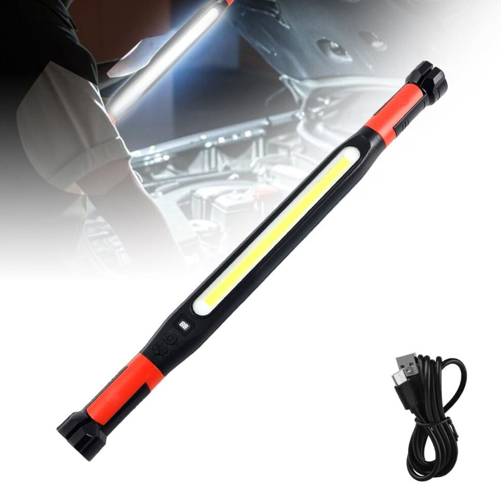 2026 Magnetic Led Work Light Bar, Rechargeable Under Hood Light For Mechanics, 3 Brightness Modes, Hands-Free Garage Tool With Hook Â Compatible 9087558582517