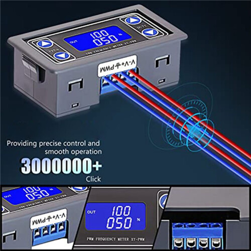 2X Adjustable Signal Generator, PWM Pulse Frequency Duty Cycle Rectangular Wave Square Wave Signal Generator 3.3-35V 1