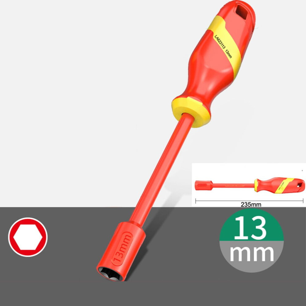 Vde Insulated Socket Wrench - 1000V High Voltage Safety Tool For Electricians 9027700597716