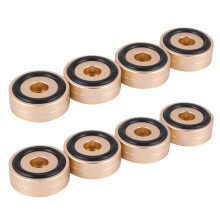 8PCS Turntable Isolation Feet Pads Aluminium-Lautsprecherspitzen StandfußKegel Basismatte für Audio-SoundverstäRker