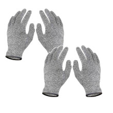 Clearance hand protector under $5,1 Pairs Cut Gloves Level 5 Cut Proof Gloves Kitchen Cutting Glove Work Gloves 2PC
