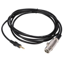 Zerone 10FT 3 Pin XLR Connector Female To 1/8 3.5mm Male Stereo Jack Microphone Audio Cord Cable,F/M Mic Cable, F/M Microphone Cable
