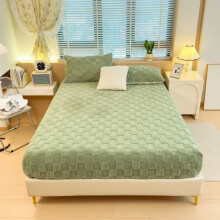 Bedspread Winter Warm Coral Fleece Fitted Sheet 60x79 in