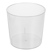 Plastic Trash Bin Stainless Wastebasket Navy Office Transparent