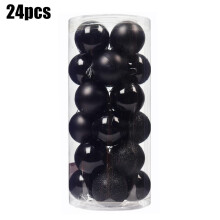 24pcs 1.2" Shatterproof Christmas Ball Baubles Set – Xmas Tree, Party & Wedding Decor – Compatible with Standard Tree Hooks