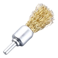 Mini Stainless Steel Wire Brush Kit for Drill – Carbon Steel Rust Removal & Surface Scrubbing (0.64 in), compatible with drills