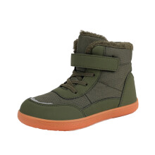 Baby Boys & Girls Snow Boots, Waterproof Barefoot Winter Shoes, Non-Slip, Wide Toe Box, High Top, Olive Green – Compatible with Barefoot Lifestyle