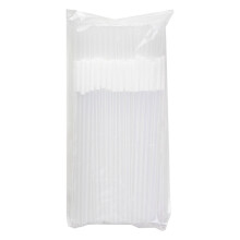 Lot de 100 pailles jetables pour fêtes et autres occasions - Pailles en plastique jetables 6 x 260 mm - Bricolage et outillage