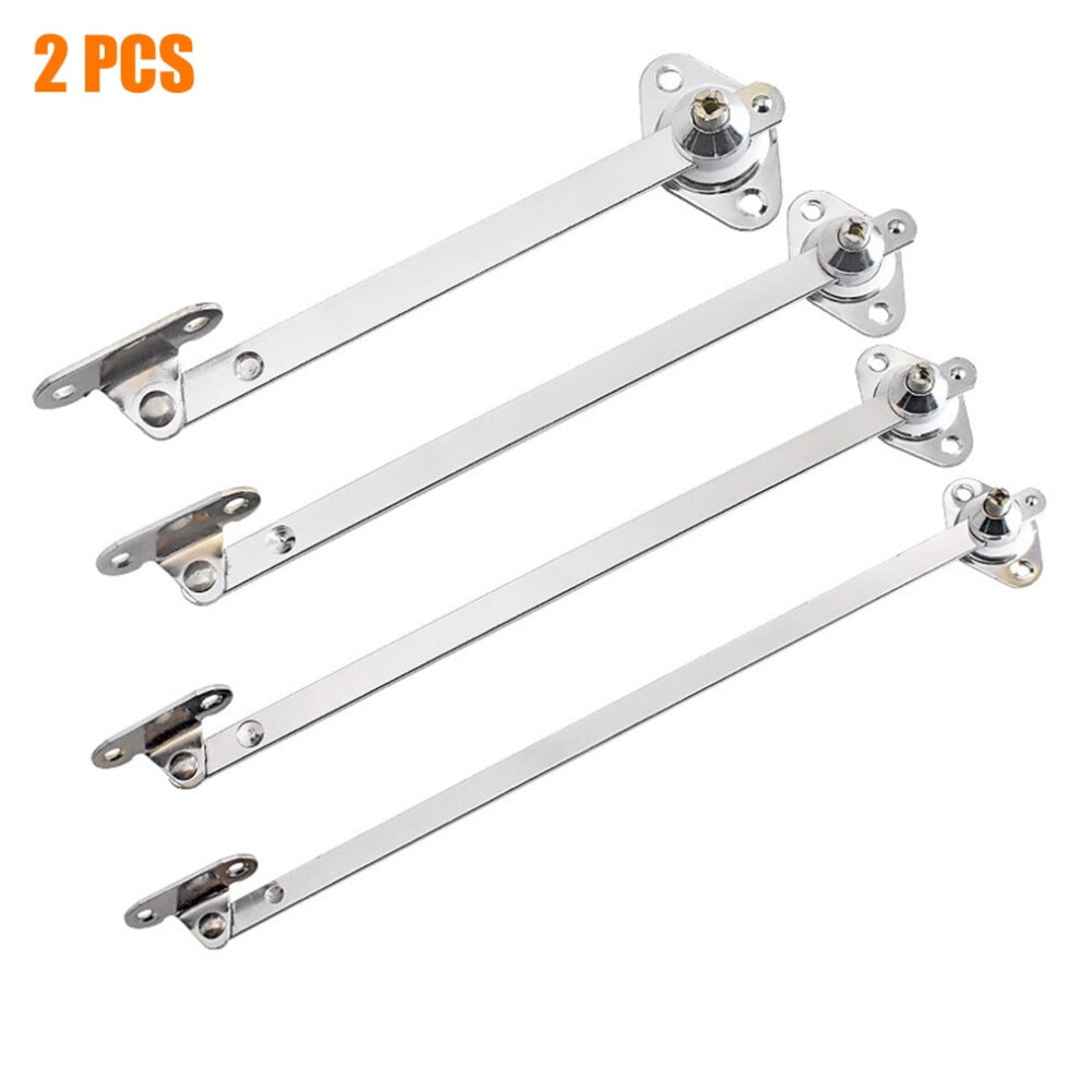 2Pcs Cabinet Cupboard Door Flap Stay Hinge Down Drop Lid Support Sliding Rail 974856431465