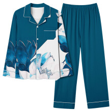 Women's Graphic Print Pajama Set Long Sleeve Top and Ankle