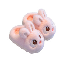 Girls Cute Animals Slippers Interesting Comfortable Furry Slippers Soft Plush Winter Season Keep Warm Home Slippers Pink 24