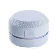 Mini aspirateur de bureau avec brosse rotative Ă 360 pour clavier, miettes et confettis de caoutchouc