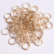 Anneaux brisés en métal or/argent/bronze/noir 4/5/6/7/8/10/12/14/16 mm - Or KC - 12 mm (80 pièces)
