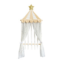 Headband Holder Bows Organizer for Girls Hair Bows Holder Hair Accessory Storage Rack with Play Tent Design 120CMx33CM Khaki