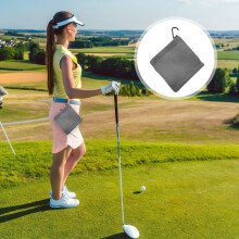 Golfbalreinigingsdoekje - Draagbaar, dubbelzijdig microvezeldoekje, sneldrogend en gemakkelijk schoon te maken, 1-delig sportdoekje voor