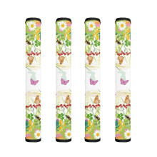 Easter Refrigerator Door Handle Covers (4 PCS) – Floral, Butterfly, Bee & Bunny Design, Compatible with Fridge & Oven