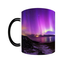 Under $5 350ml Color Changing Mug, Ceramic Coffee Cup Tea Cup with Heat Activated Design, Magic Mug Novelty Cup