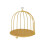 Gold Birdcage Display Stand Single-Tier for Dessert Snack 1