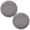 Bouchon d'évier en silicone gris 15,2 cm (2 pièces) 1