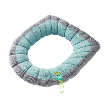 Coussin de siège de toilette plus épais, extensible et lavable, en tissu, pour toutes les saisons