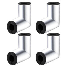 4/10Pcs Black Foam Tubes with Aluminum Foil for Heat Preservation