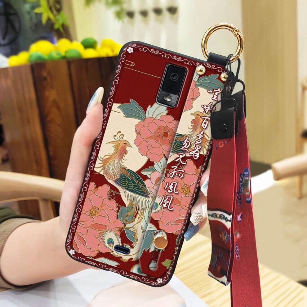 Blu View3/B140dl Phone Case With Lanyard, Anti-Dust, Waterproof Kickstand, Wrist Strap, Silicone Back Cover Â Chinese Style 9027700599826