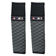 Rhinestone Car Seat Belt Covers Leather Shoulder Protectors