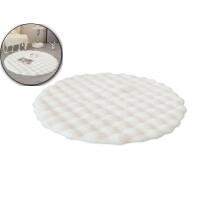 Round Velvet Floor Mat – 20x20 Inches Soft Polyester Fiber Area Rug for Living Room, Bedroom, Bathroom & Kitchen – Non-Slip Decor Carpet