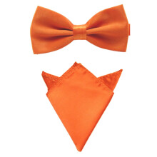 10er-Set Herren Satin Fliege, Einstecktuch und Taschentuch