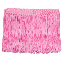 10-Yard Pink Polyester Fringe Trim for DIY Costumes, Clothing, Curtains, Lampshades & Furniture – 10cm Tassel Decoration