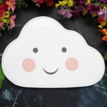 Assiette jetable ACOUTO, motif nuage