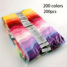 Rainbow Embroidery Floss Cotton Thread 100/150/200 Yards