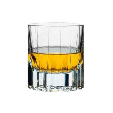 Crystal Whiskey Glasses, 8.8Oz Fine Carved Heavy Base Old Fashioned Bourbon Glasses