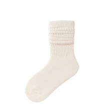 Toddler Slouch Socks Knee High Socks Kids Boys Girls Cotton Long Crew Socks White 9 Years