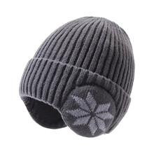 Kids' Windproof Knitted Beanie with Earflaps, Arctic Wool-Lined, Cold-Resistant to -15C – Compatible with Outdoor Activities